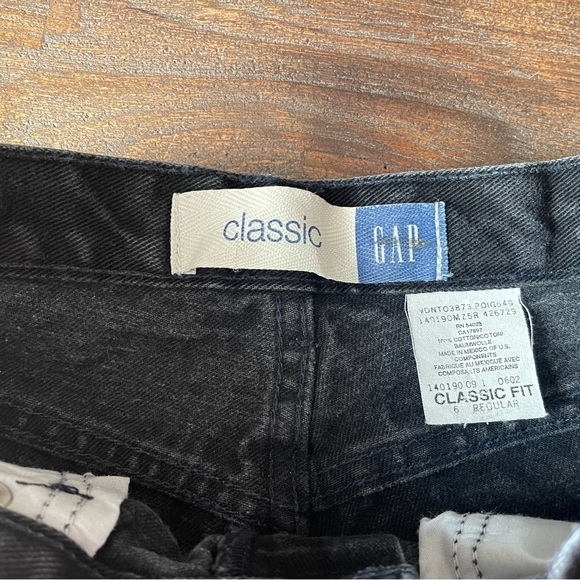 GAP Black Jeans Sz 6 Regular - Picture 3 of 7